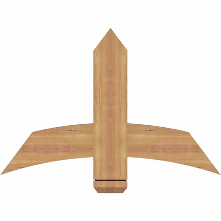 Ekena Millwork Bellingham Timber Gable Bracket, Western Red Cedar, 36"W x 24"H x 1 1/2"D x 5 1/2"F, 16/12 Pitch GBW036X24X0206BEL00SWR